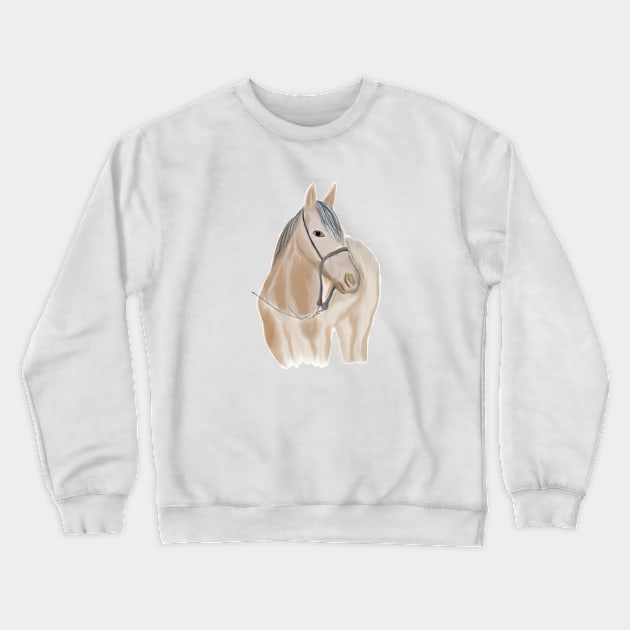 Watercolor Horse Crewneck Sweatshirt by Harpleydesign